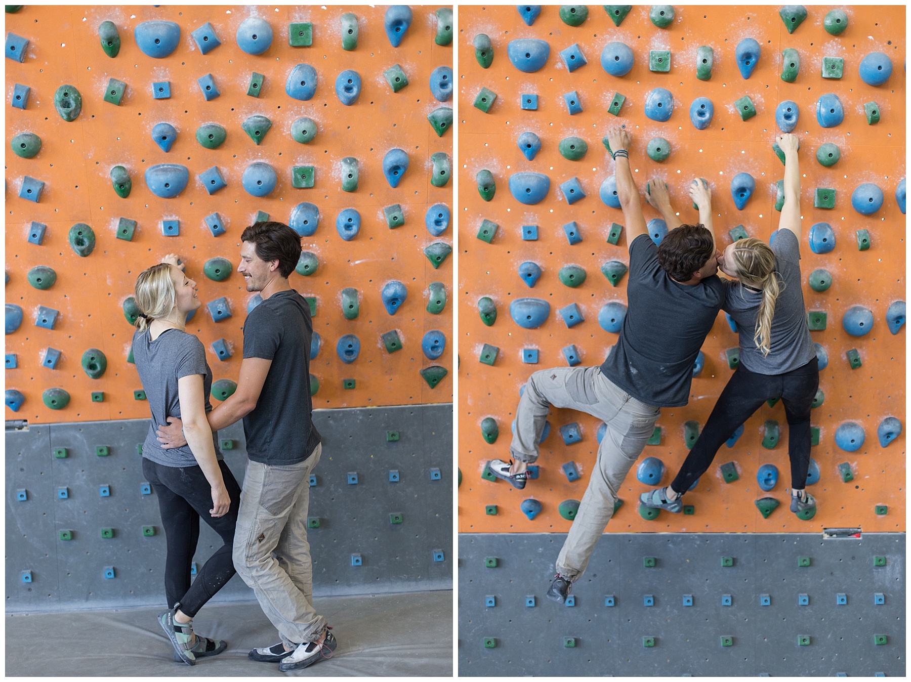 Rock Climbing engagement, Los Angeles photographer