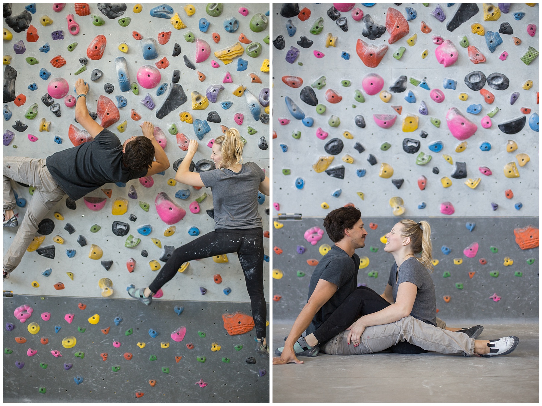 Rock Climbing engagement, Los Angeles photographer