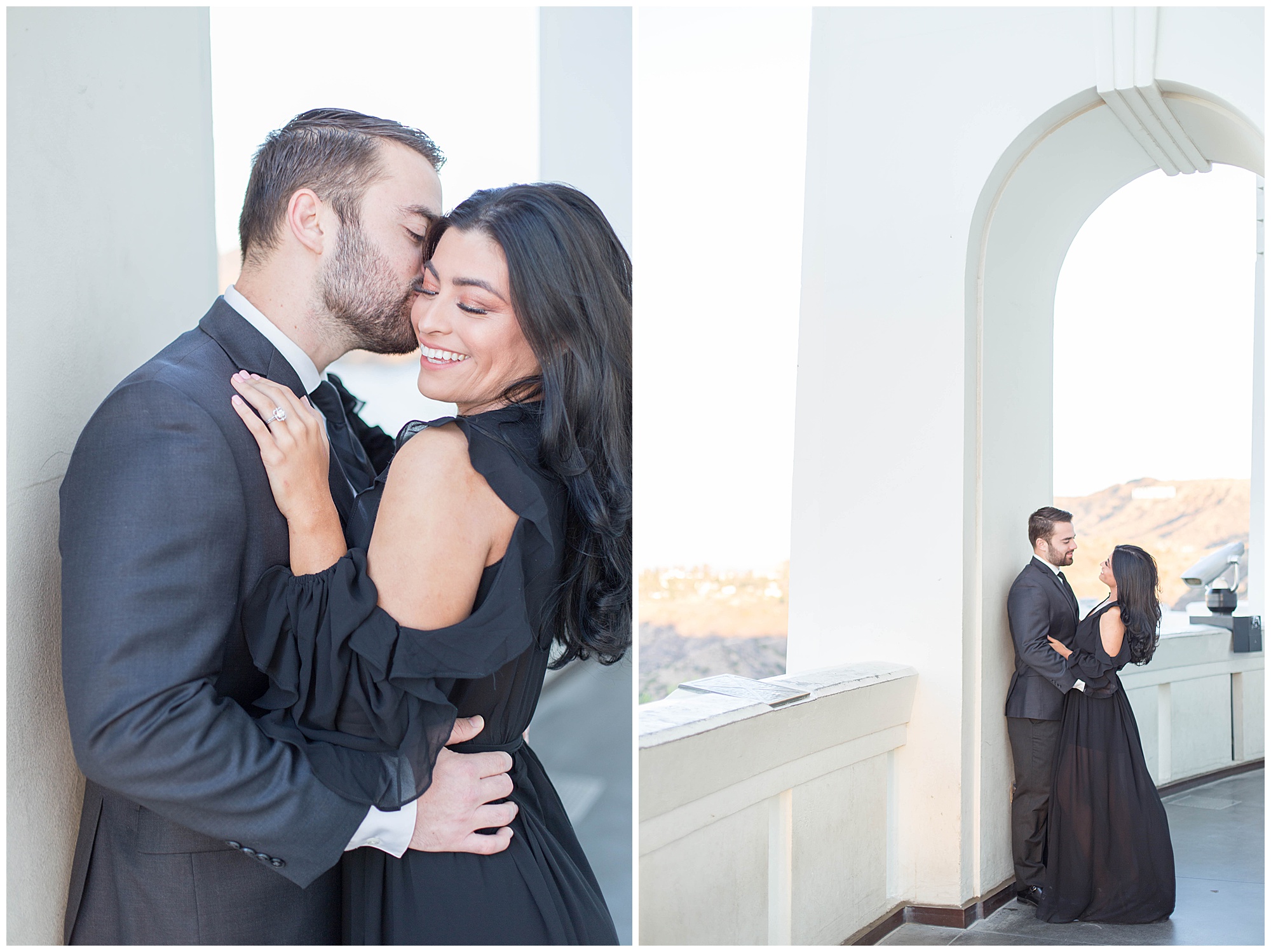 engagement session at griffith observatory