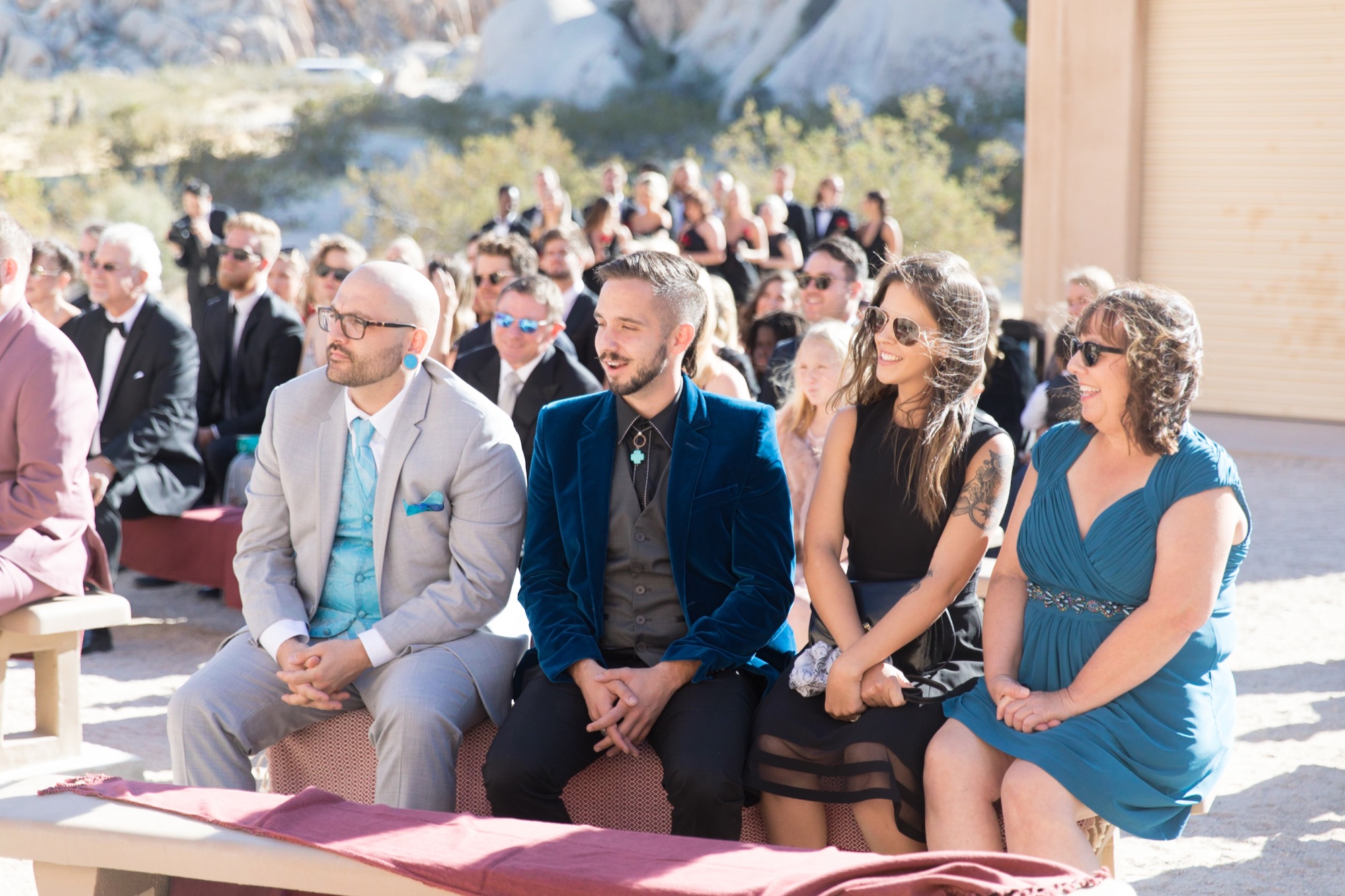 guests at Indian Cove Amphitheater Wedding ceremony