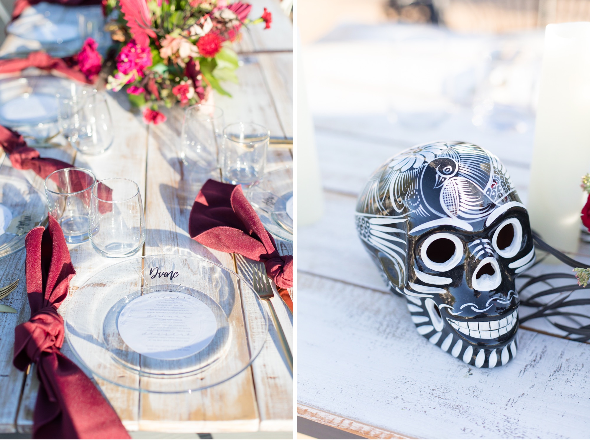 day of the dead wedding reception