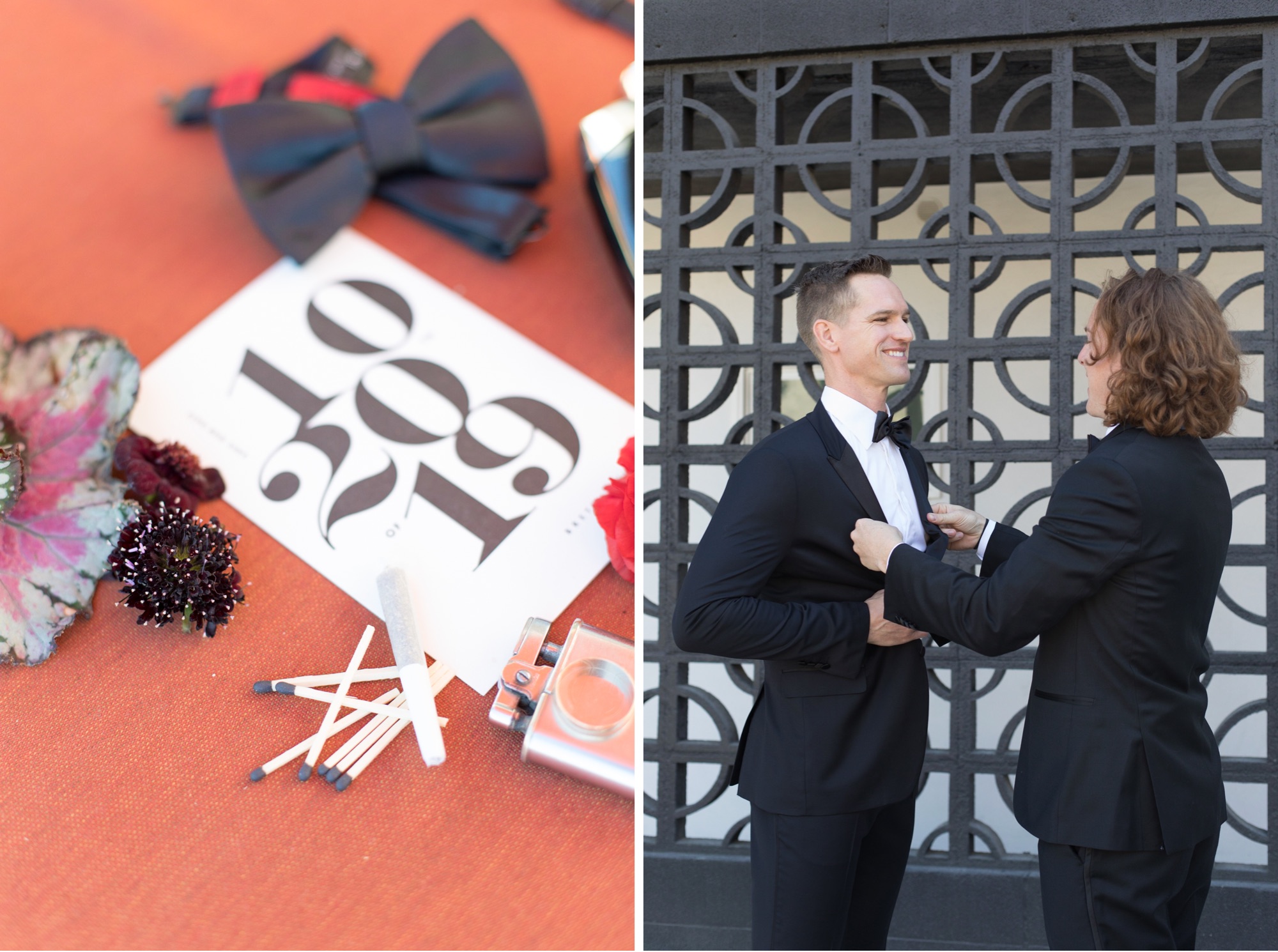 groom details for joshua tree wedding