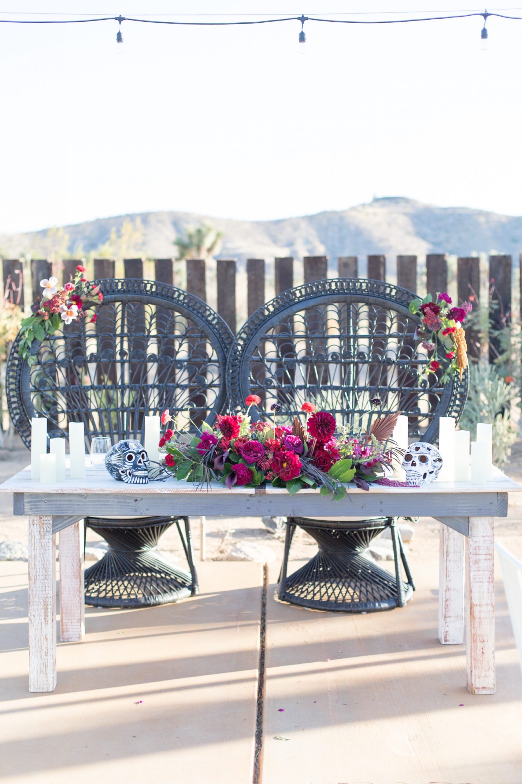 day of the dead wedding reception decor