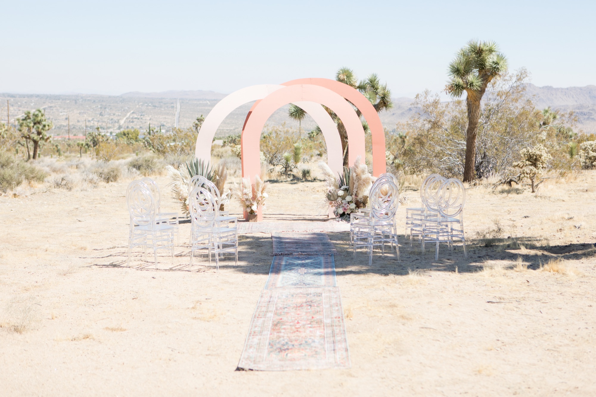 desert wedding ceremony in Joshua Tree