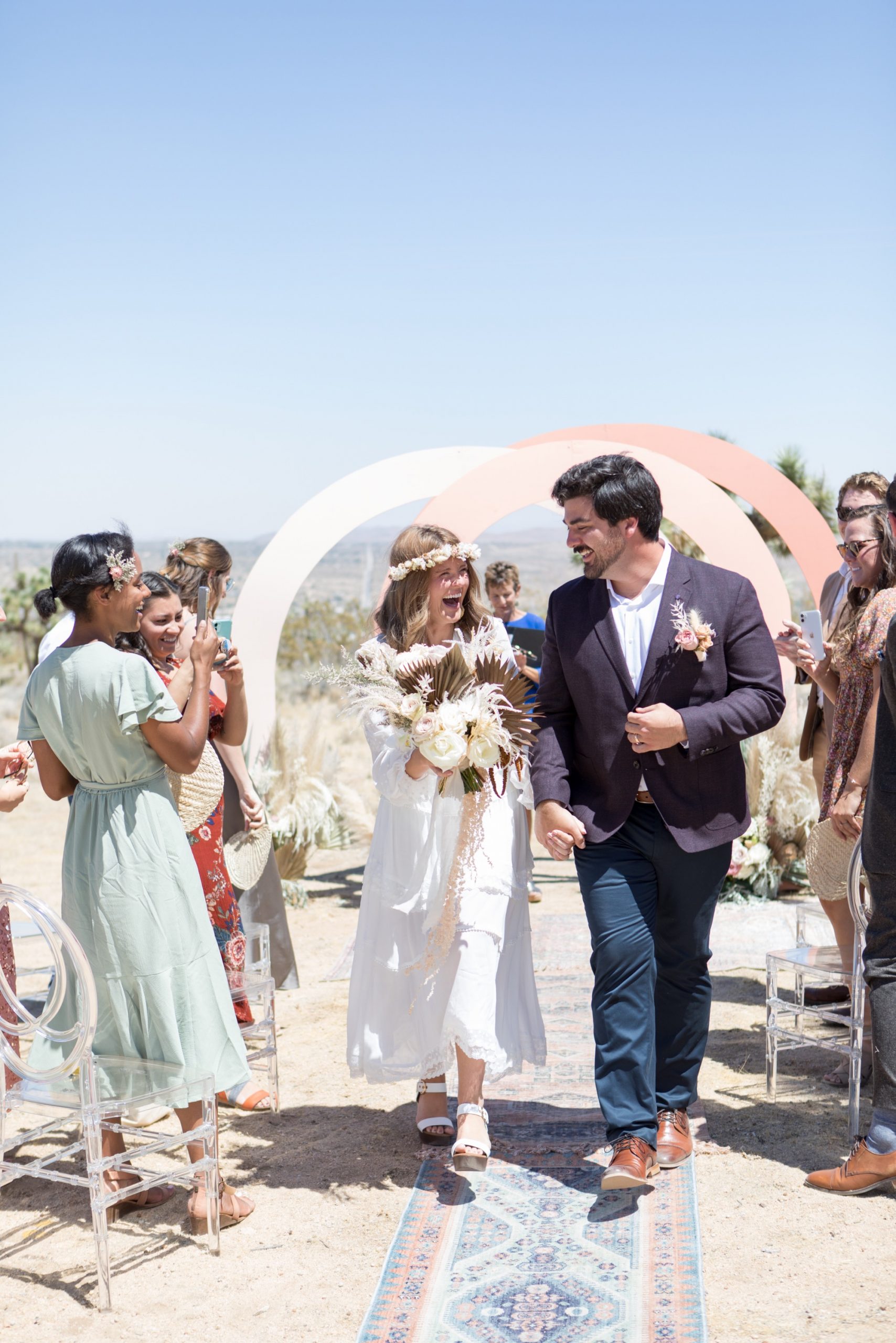 Joshua tree wedding boho