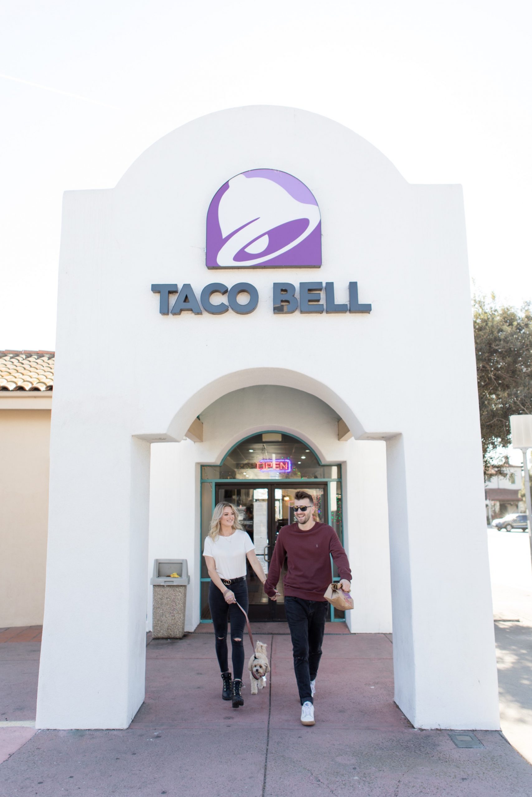 taco bell engagement photos