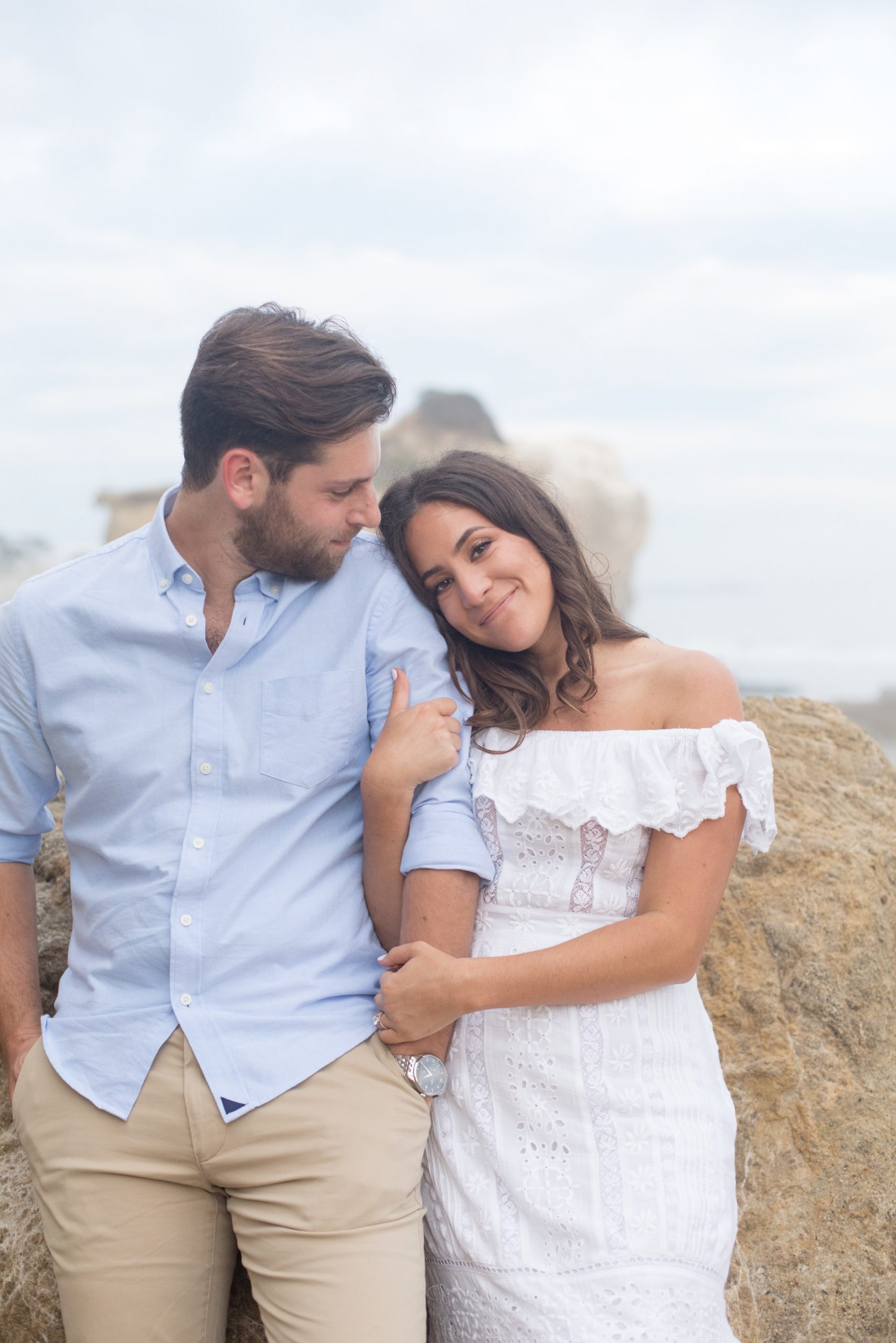 beach engagement photos