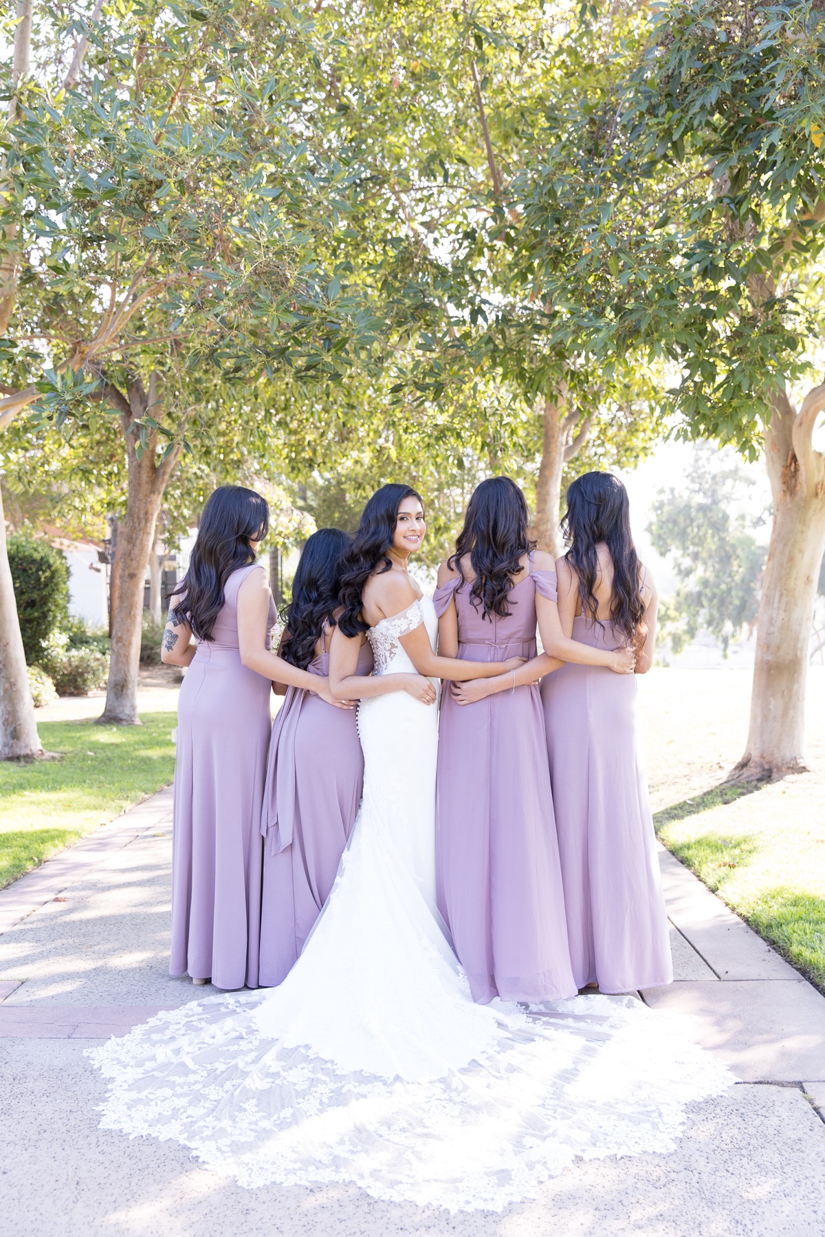 violet bridesmaid dresses