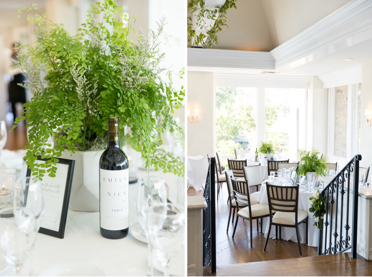 wine centerpiece wedding