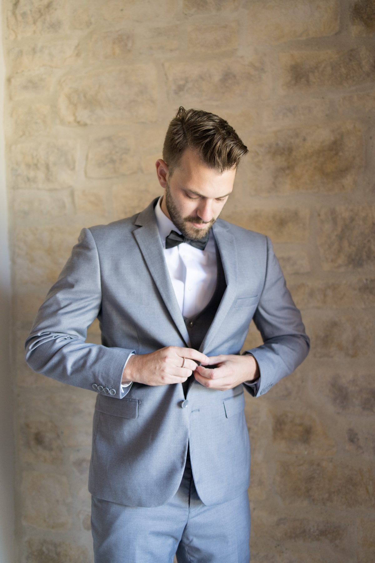 groom getting ready