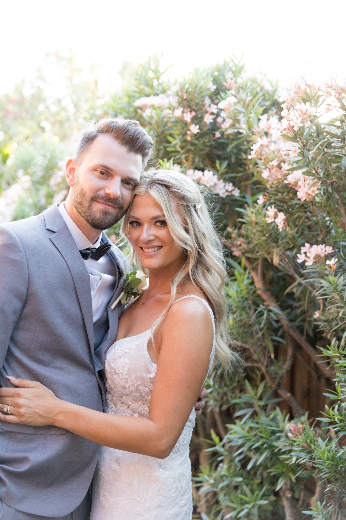 los angeles bride and groom wedding