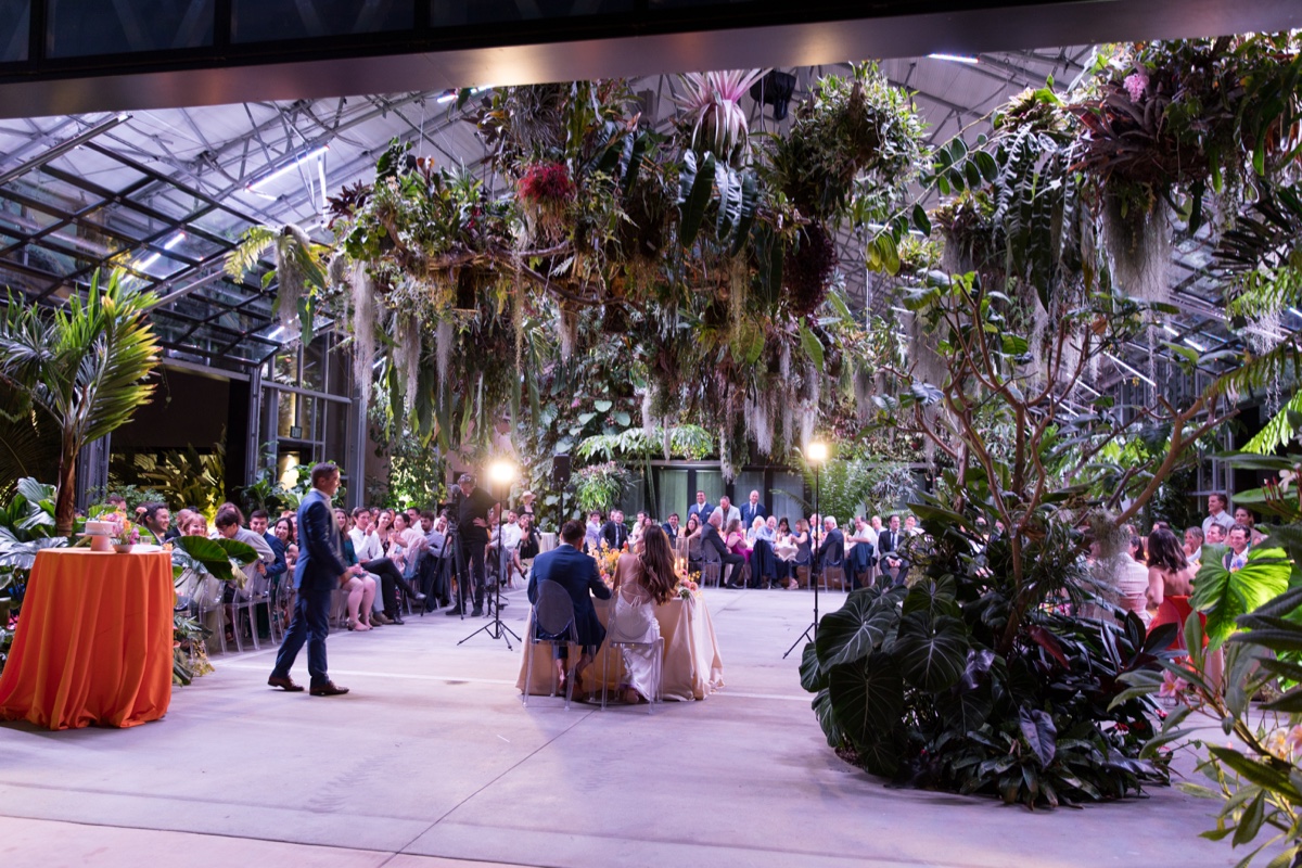 San Diego Botanic Garden Wedding reception