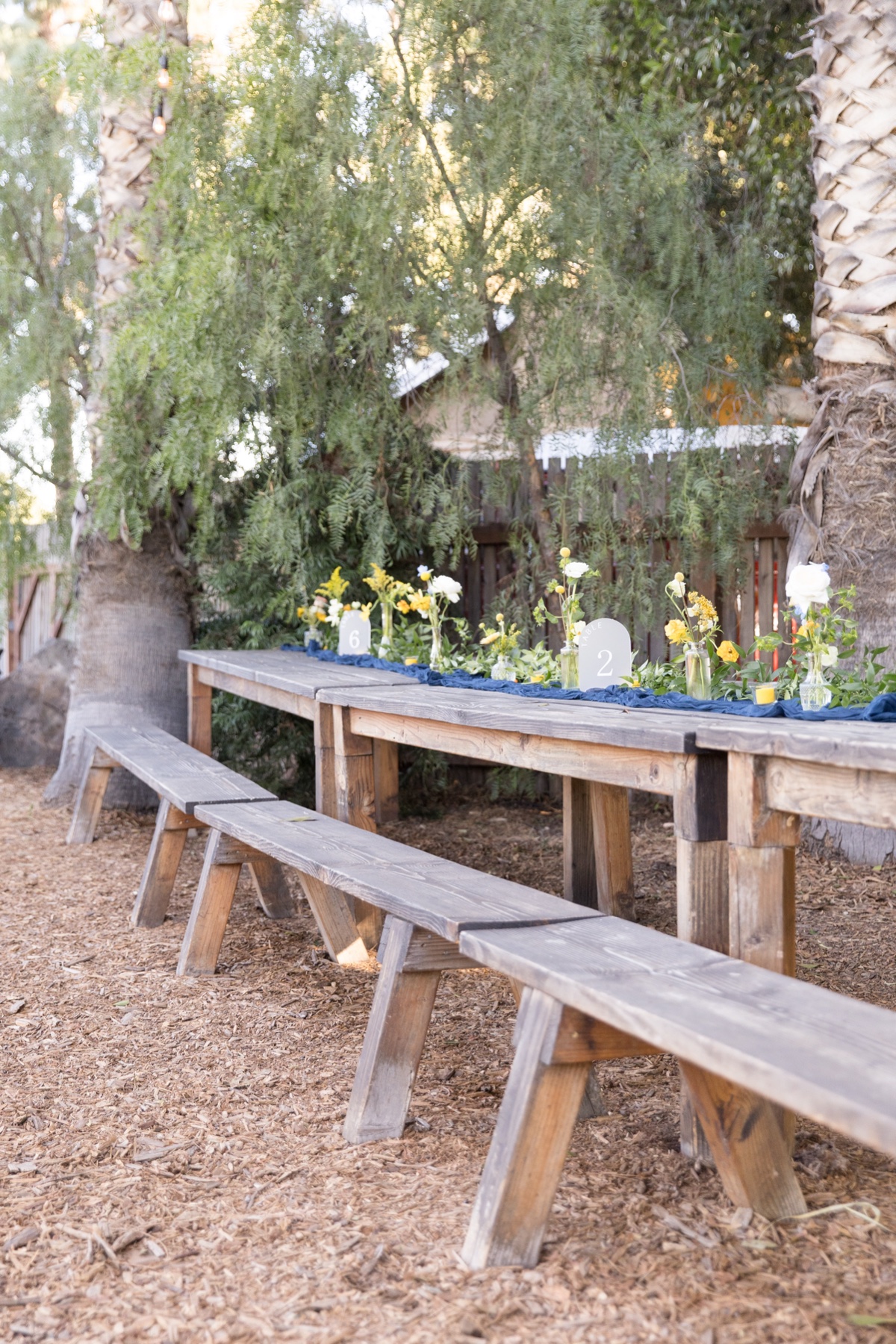 outdoor wedding reception rustic