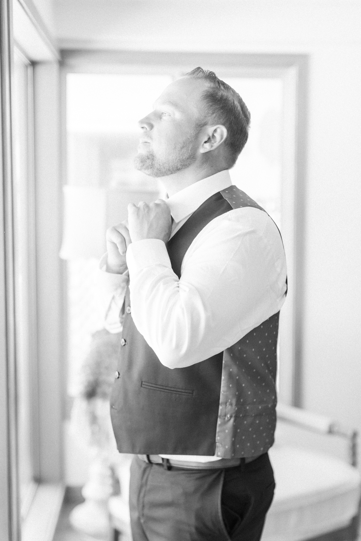 san clemente beach wedding groom getting ready 