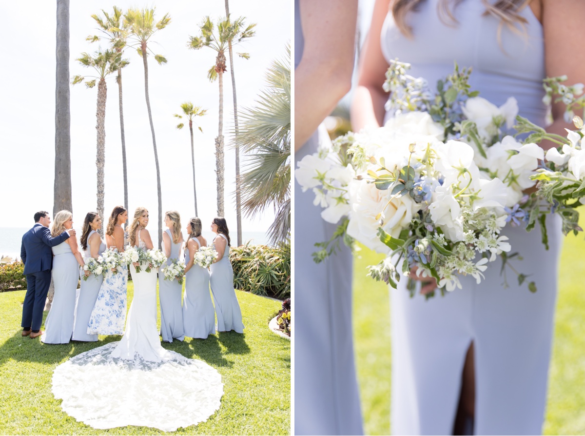 bridesmaids palm trees