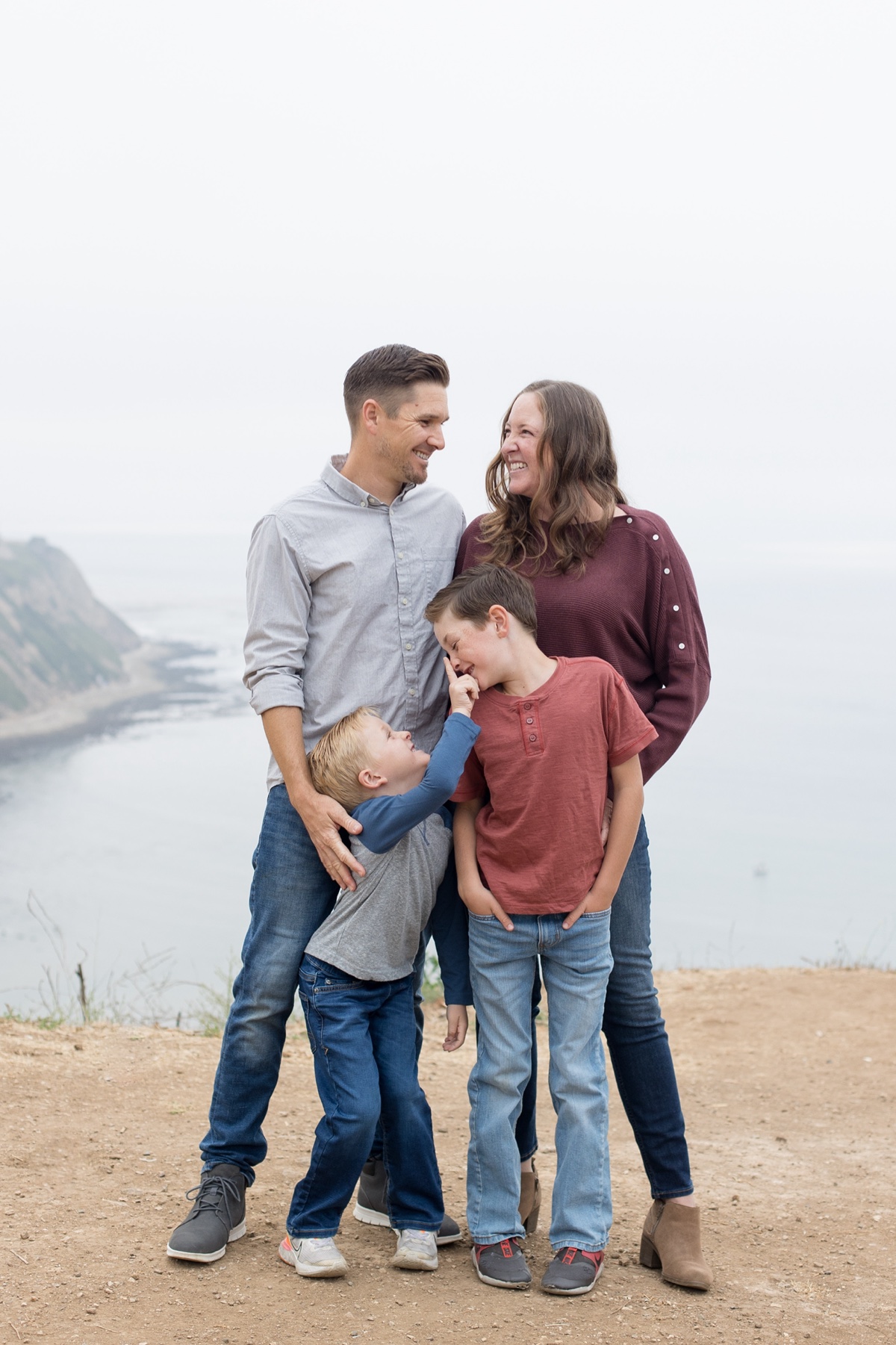 palos verdes beach family photos