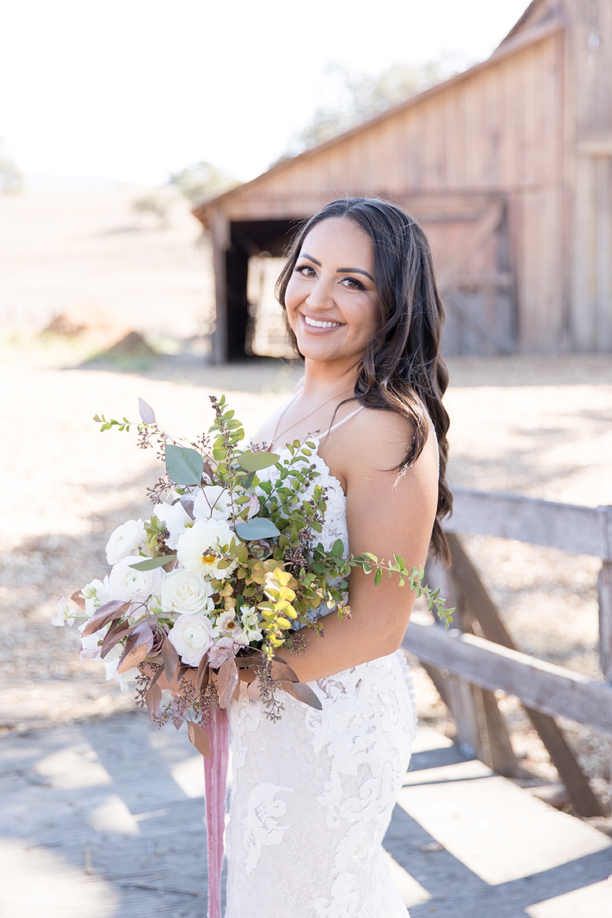 bride at gainey vineyard