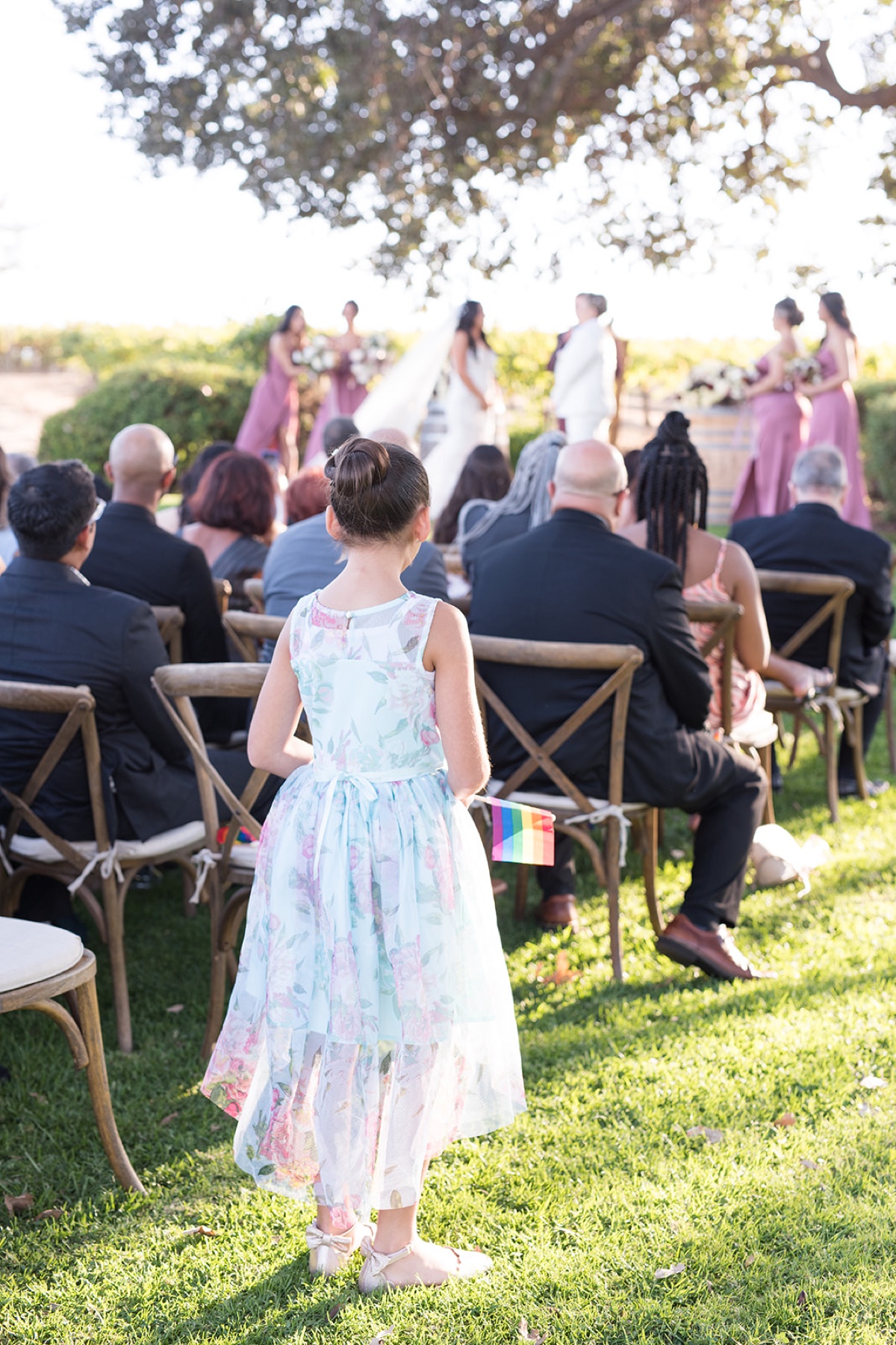 pride flag wedding