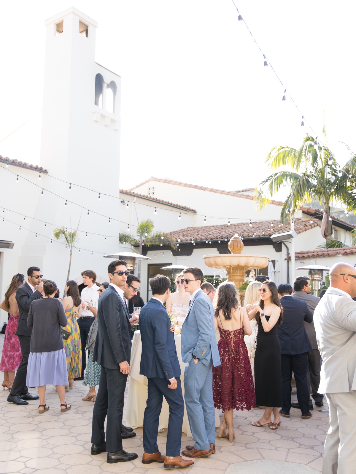 bel air bay club wedding cocktail hour