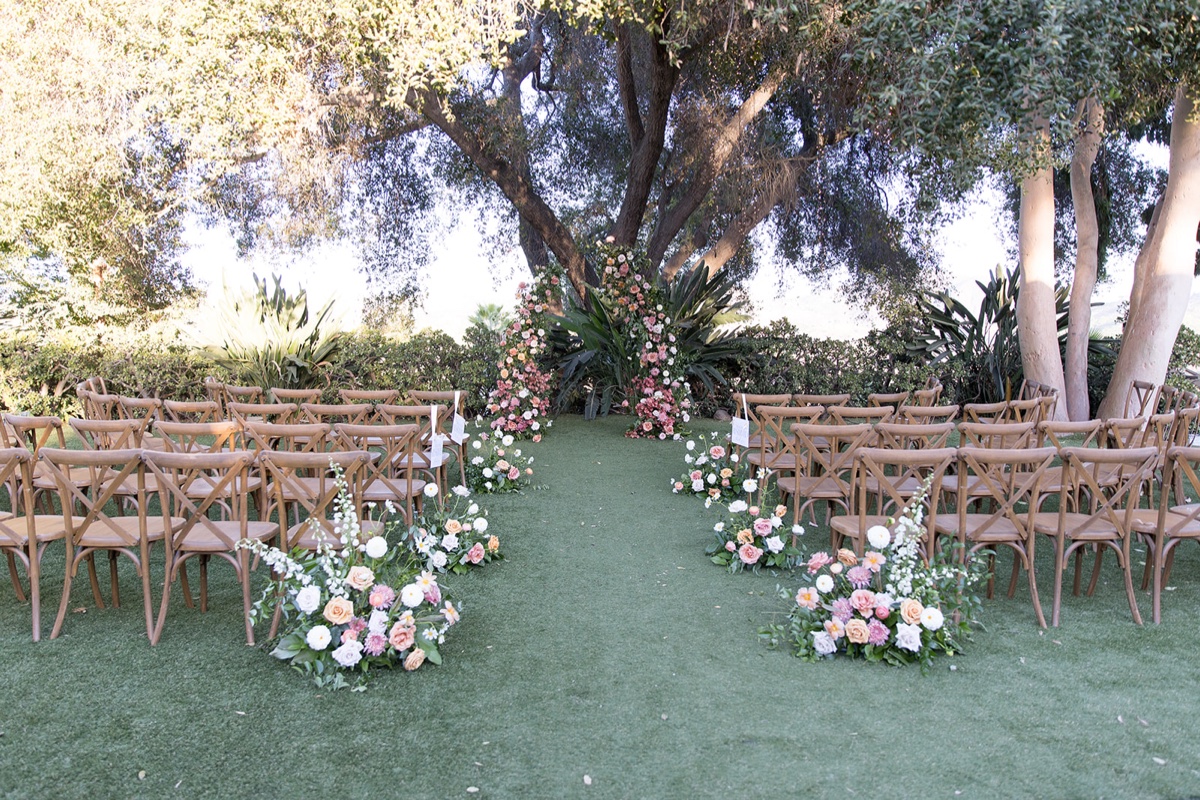 temecula weddinng venue ceremony under the trees