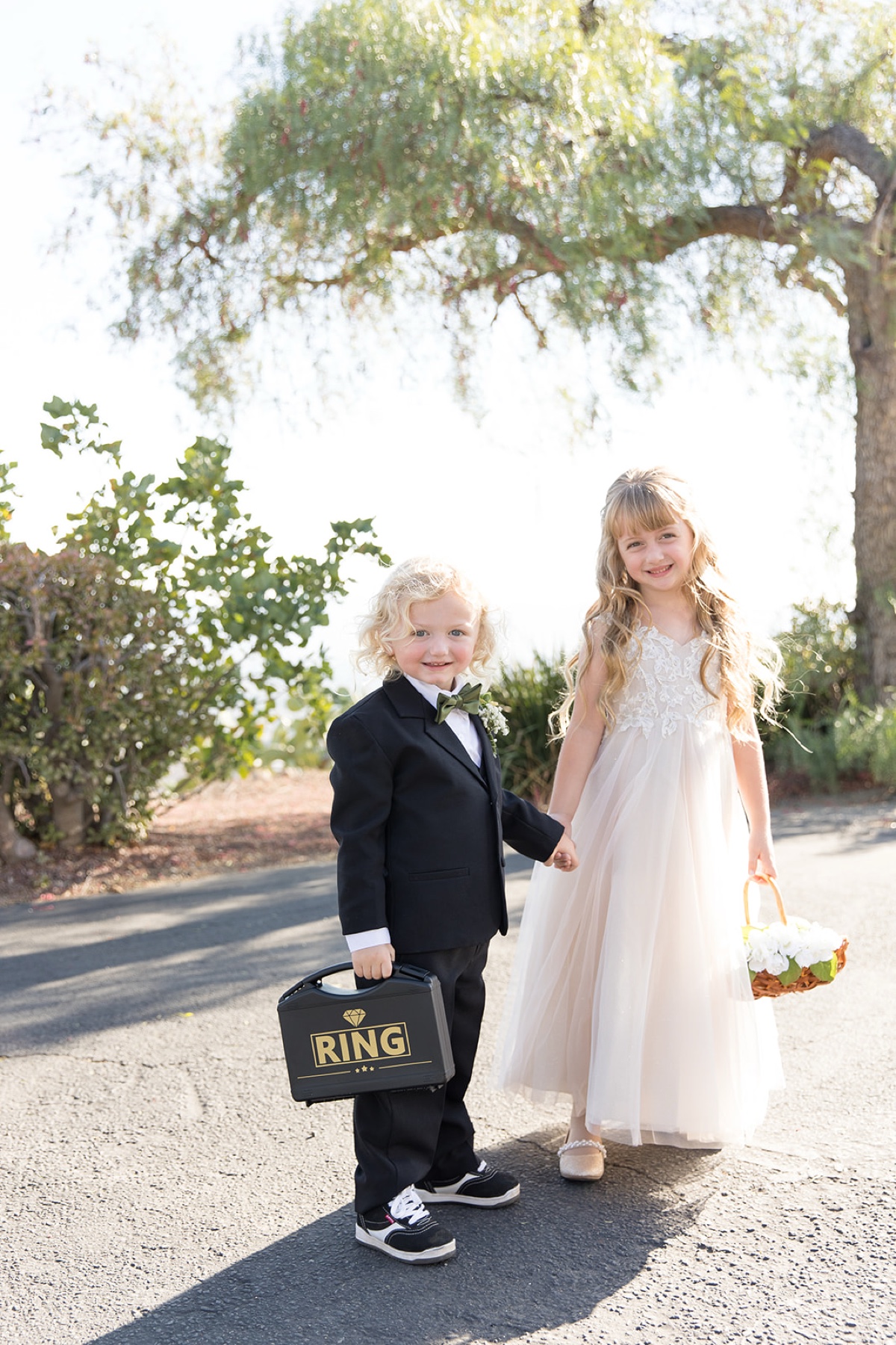 flower girl and ring bearer