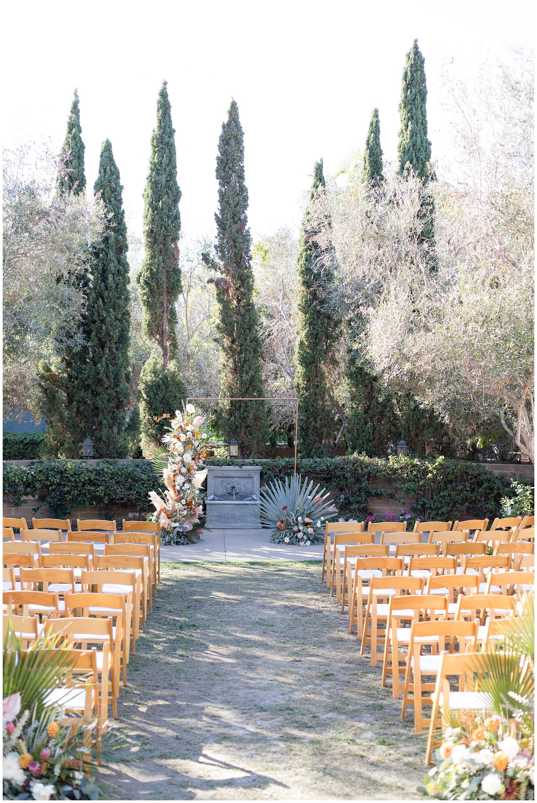 estancia la jolla wedding outdoor ceremony