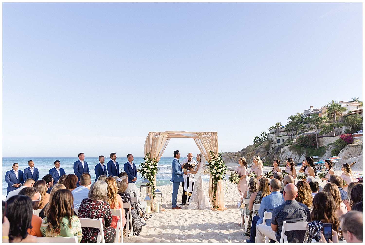 Cabo Surf hotel wedding ceremony on the beach