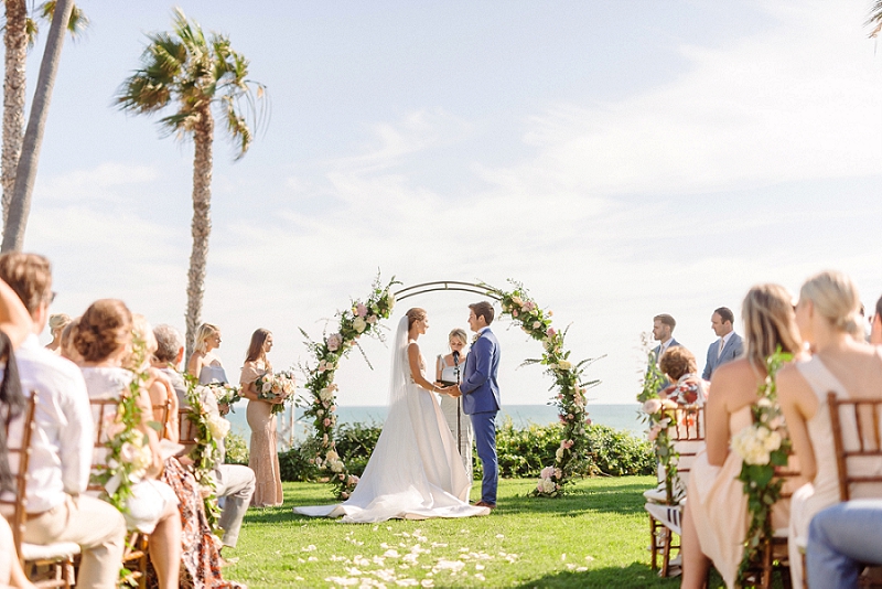 ole hansen beach club wedding ceremony