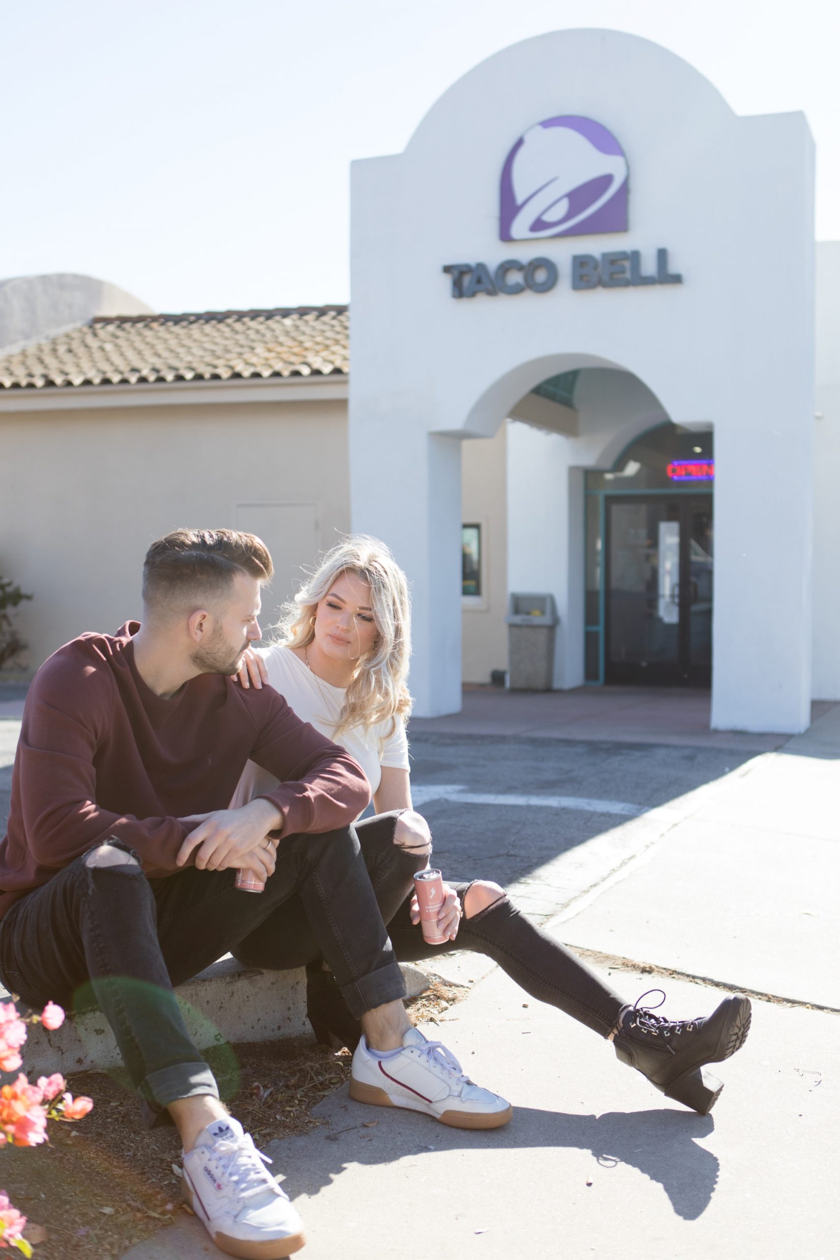 taco bell engagement photos
