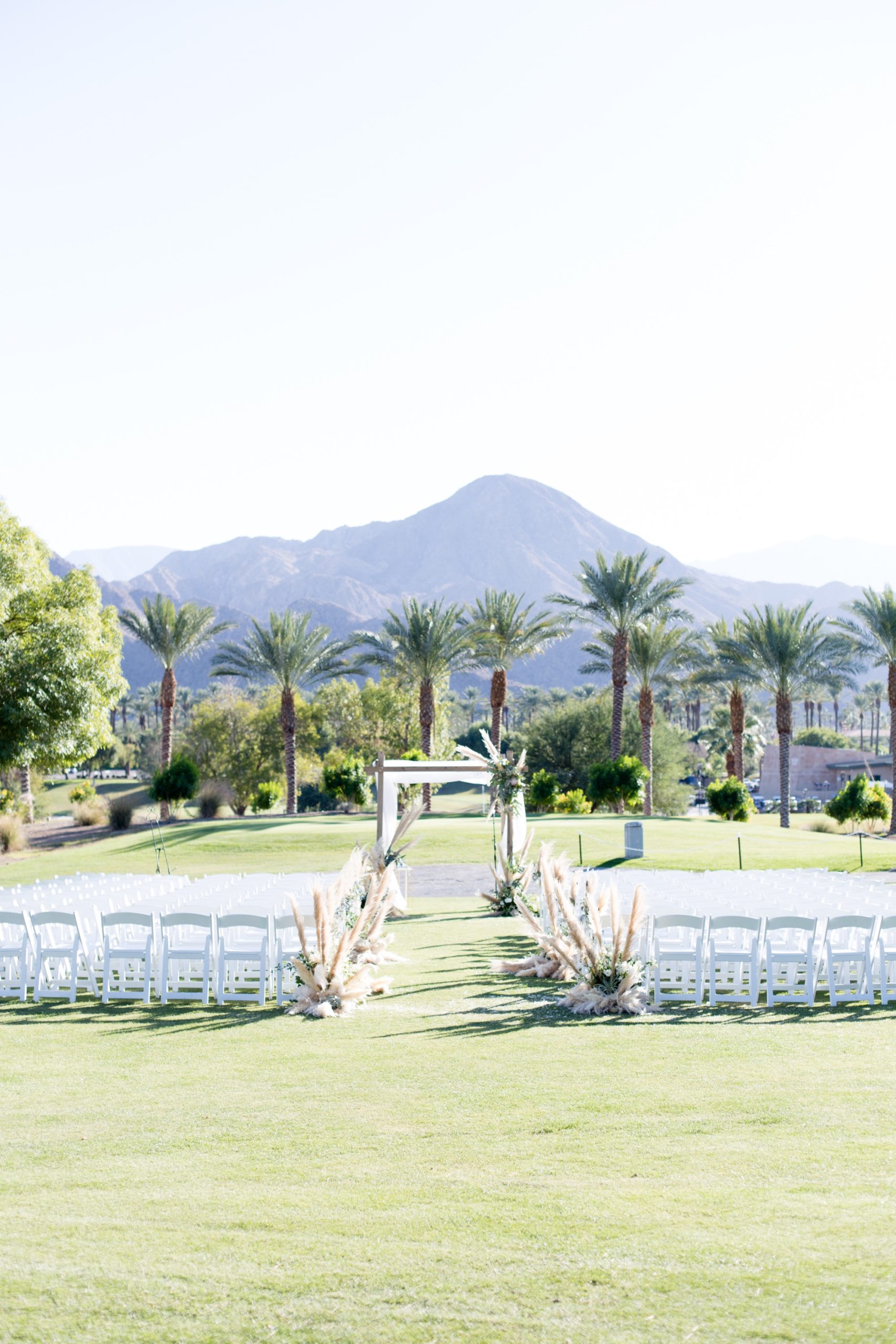 Hyatt Regency Indian Wells Wedding ceremony decor