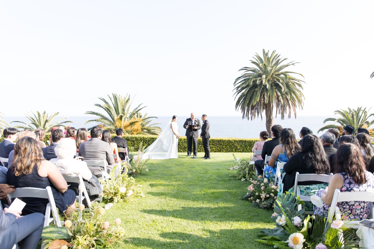 bel air bay club wedding ceremony pacific palisides wedding venue